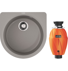 Комплект Мойка кухонная Omoikiri Akegata 51 Leningrad grey + Измельчитель Nagare 1000