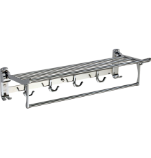 Полка Savol S-008099 60 см, для полотенец, откидная, хром