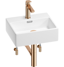 Комплект Wellsee Graceful Pro 201004549 глянцевый белый, розовое золото, 5 в 1
