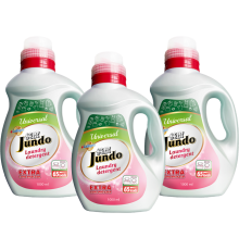 Набор JUNDO Universal гель для стирки цветочный, 1 л, 3 шт.