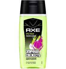 Гель для душа AXE epic fresh, увлажняющий, 3 в 1, 100 мл