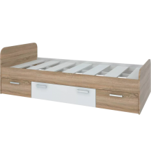 Детская кровать Stolline Мика СТЛ.165.06 195х95 см, буд сонома, белый