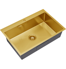 Мойка кухонная S.K.Sanitary SKS 7551 BRONZE с сифоном
