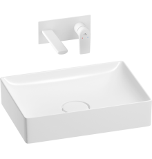 Комплект Wellsee Pure BY Wellsee 201000730 С ВНУТРЕННЕЙ ЧАСТЬЮ, глянцевый белый, матовый белый, 2 в 1