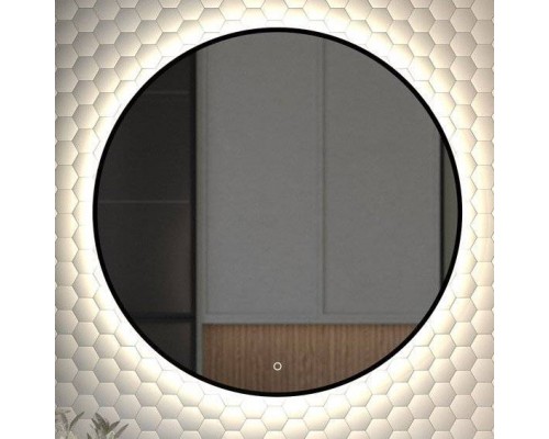 Зеркало круглое Defesto Aura DF 2985S 80x80, с нейтральной подсветкой