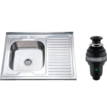 Комплект Мойка кухонная РМС MD6 MG6-8060L L + Измельчитель Bone Crusher BC 1000-AS