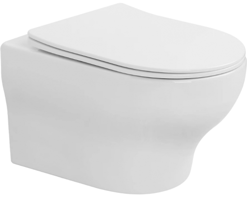 Унитаз подвесной Boheme Fiore 978-SET-W с крышкой-сиденьем с микролифтом