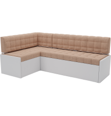 Угловой кухонный диван Mebel-Ars Ганновер 178x82x103 см L велюр бежевый luna 061
