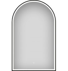 Зеркало Wellsee 7 Rays’ Spectrum 50х80 с фронтальной подсветкой, черное матовое