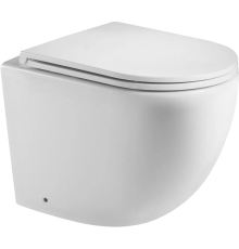 Унитаз приставной Teymi Lina HD T40104 с микролифтом, безободковый, белый