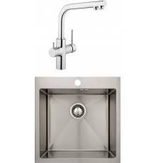 Комплект Мойка кухонная Seaman Eco Marino SMB-5151S + Смеситель VitrA Split A42144EXP