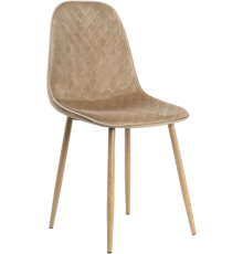 Стул Woodville Capri dark beige, ножки wood
