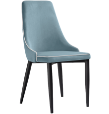 Стул Woodville Kora 1 light blue, white, ножки black