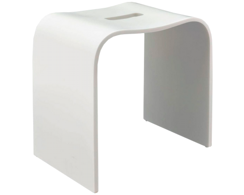 Табурет Geralis T-W-V с вырезом, белый