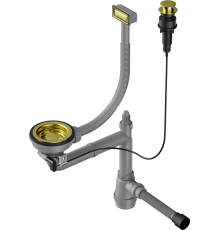 Сифон для мойки Omoikiri WK-1-A-LG светлое золото