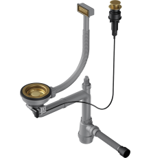 Сифон для мойки Omoikiri WK-1-A-AB античная латунь
