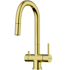 Смеситель для кухни Omoikiri Akita-S LG light gold