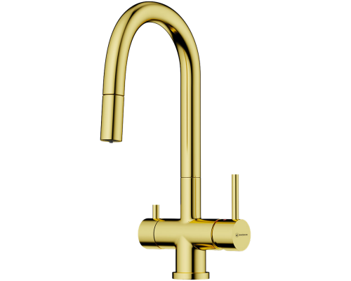 Смеситель для кухни Omoikiri Akita-S LG light gold