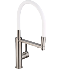 Смеситель для кухни Swedbe Selene Plus 8641 белый, нержавеющая сталь