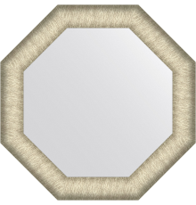 Зеркало Evoform Octagon BY 7421 50х50 брашированное серебро, в багетной раме