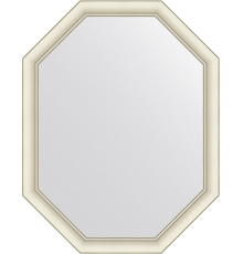 Зеркало Evoform Octagon BY 7436 71х91 белый с серебром, в багетной раме