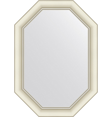 Зеркало Evoform Octagon BY 7433 51х71 белый с серебром, в багетной раме