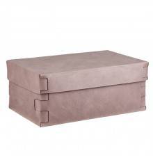 Colombo Adj Коробка Snob 32x20хH13.5см., настольная, цвет: пепельная роза/устричный. BADJ3220-0702