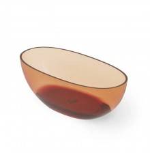 Dea Design Nature Ванна 155х75х55см., отдельностоящая, Glasstek, прозрачная смола, цвет: Sunset R1. DD8628 1550 R1