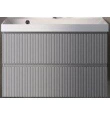 AQM900180GMS1тумба под умывальник подвесная 80 см., цвет серый. AQM900180GM