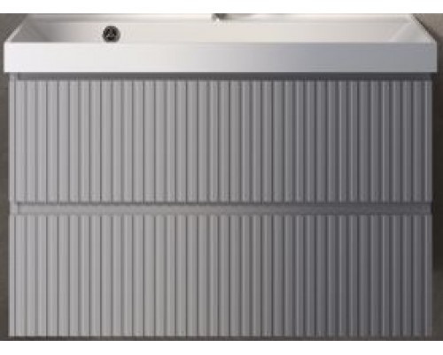 AQM900180GMS1тумба под умывальник подвесная 80 см., цвет серый. AQM900180GM