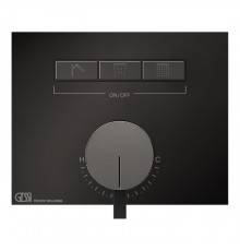 Gessi Hi-Fi Смеситель для душа, с включением до 3 источников одновременно, внешняя часть, цвет: Black Metal PVD. 63081#706