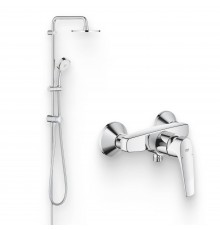 Душевой комплект Смеситель для душа Grohe BauFlow 23632000 + Стойка New Tempesta Cosmopolitan 27394002