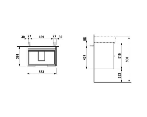 Laufen Base База с раковиной, 58.5х39х53см, с 2 ящиками, подвесная, покрытие LLC, цвет: белый глянцевый. 8.1028.3.000.104.1, 4.0225.2.110.261.1 Laufen Base База с раковиной, 58.5х39х53см, с 2 ящиками, подвесная, покрытие LLC, цвет: белый глянцевый. 8.1028.3.000.104.1, 4.0225.2.110.261.1