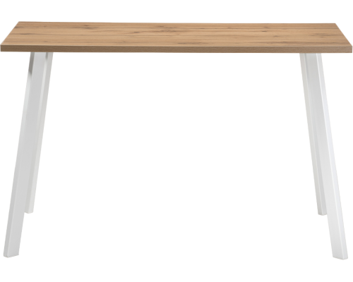 Обеденный стол Woodville Тринити Лофт 120x60 см, дуб вотан, белый матовый