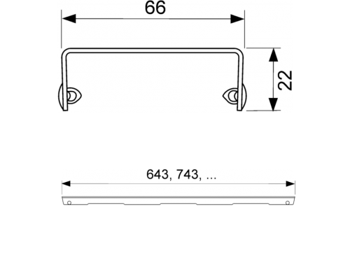 TECEdrainlinе Решетка royal, 800 мм, нерж. сталь, полированная. 600840