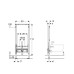 Geberit Duofix Инсталляция для биде, 112 см, универсальная: 50x10см. 111.520.00.2