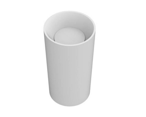 MOMA Diamond Tower Раковина Oslash;45см., отдельностоящая, слив в пол, с донным клапаном, цвет: белый матовый. DMN0505.MWS