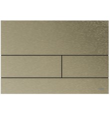 TECEsquare II 92408 Панель смыва, 2 объёма, металл, против отпечатков, PVD Никелированный сатин 9240843