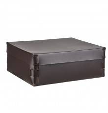 Colombo Adj Коробка Snob 36x30хH13.5см., настольная, цвет: шоколад/капучино. BADJ3630-0604