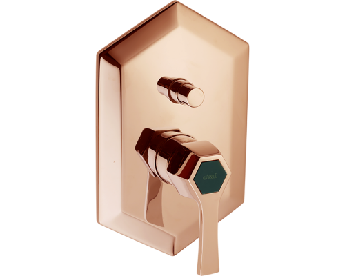 CISAL Cherie Однорычажный смеситель для ванны/душа, цвет: золото розовое/черный матовый. CH0021007E,  ZA00421004 Акция