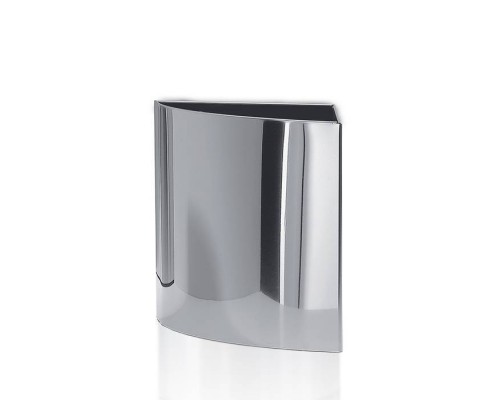 Decor Walther DW 309 Корзина для бумаги 16x16x22см, угловая, напольная, цвет: сталь полированная. 0607170