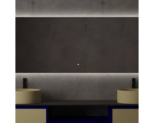 Salini Зеркало для ванны OMBRA 160х70х2.5см., с LED подсветкой, влагостойкое AGC Сrystalvision, сенс. выкл., крепления, обогрев, антизапот.. 27M021670BH