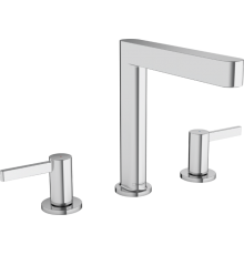 HG 76 034 000 Finoris Смеситель для раковины 162 мм, на 3 отв., керамика 90°, PushOpen, 5 л/мин, Ком 76034000