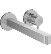 HG 76 050 000 Finoris Смеситель для раковины 225 мм, на 2 отв., настен., (внешняя монтажная часть) 76050000