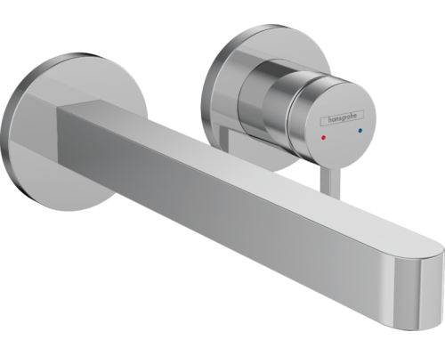 HG 76 050 000 Finoris Смеситель для раковины 225 мм, на 2 отв., настен., (внешняя монтажная часть) 76050000