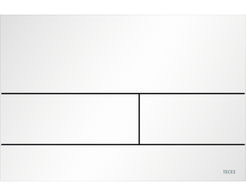 TECEsquare II 9240834 Панель смыва, 2 объёма, 220х150х3 мм, металл, белый матовый 9240834