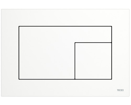 TECEvelvet 9240735 Панель смыва, 2 объёма, 220х150х5 мм, FENIX-против отпечатков, Белая 9240735