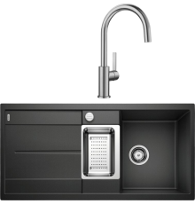 Комплект Мойка кухонная Blanco Metra 6S 513053 антрацит + Смеситель Candor 523120