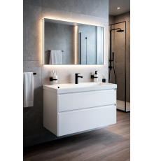 Тумба с раковиной STWORKI Родос 100 подвесная, белая