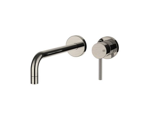 Gessi Emporio Via tortona Смеситель для раковины, встраиваемый, излив: 22.5см., цвет: Finox Brushed Nickel. 44825#149 Gessi Emporio Via tortona Смеситель для раковины, встраиваемый, излив: 22.5см., цвет: Finox Brushed Nickel. 44825#149